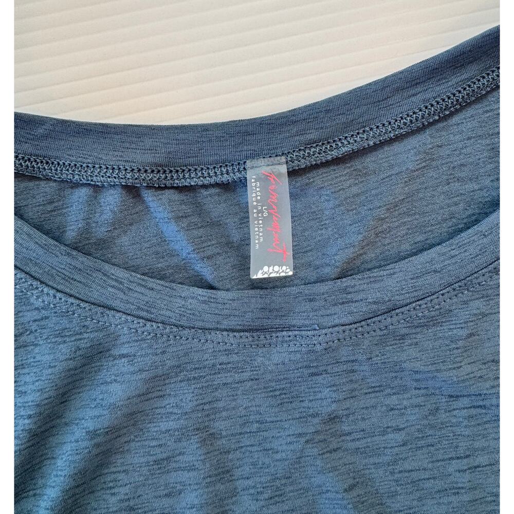 Free People Movement Sport Mode Muscle Tank Large Blue NWT Athleisure Oversized - Picture 5 of 16
